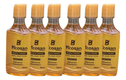 Kit 6 Sabonetes Líquido Micosan Micose Acne Manchas 0