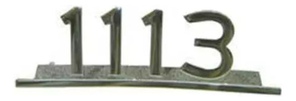 Emblema 1113 Cromado Original   Mb 1113 0