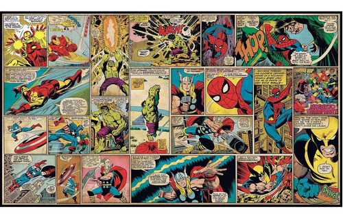 Vinilo Decorativo Pared [0fmqinfg] Marvel Comic 0