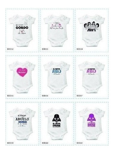 85 Diseños Vectores Para Bodys Bebes .!!. 0