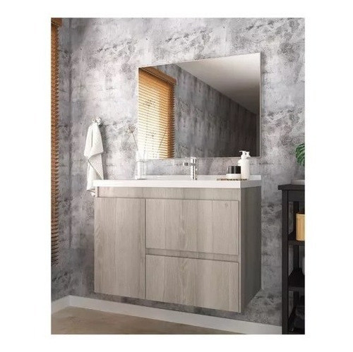Mueble Aéreo De Baño Espejo - Bacha - Cajones 0