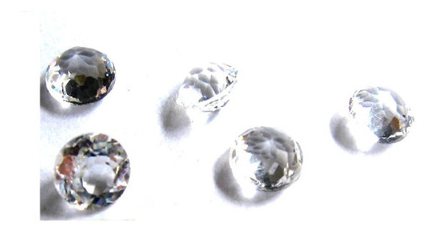 Piedras X2 Cuarzo Facetados Diámetro 5x3 Mm Cz Nº1 0
