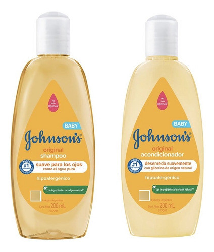 Shampoo Y Acondicionador Johnsons Amarillo X200ml C/u 0