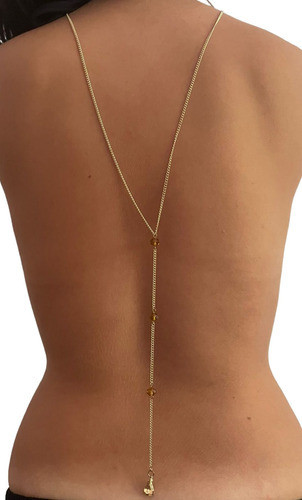 Collar De Espalda Con Strass 0