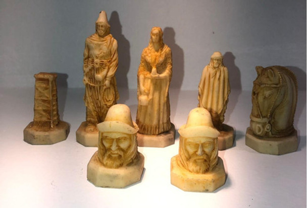 Antiguo Juego Ajedrez Gauchos Original 5 Antiguo Juego Ajedrez Gauchos Original 5