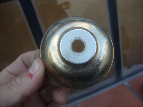 Antiguo Repuesto De Bronce 7,2 Diam X 2,2 Alto - Pesa 40 Grs 0