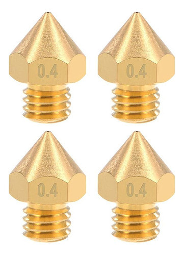 Uxcell 0.4mm 3d Impresora Nozzle Head M6 Reemplazo De Hilo P 0