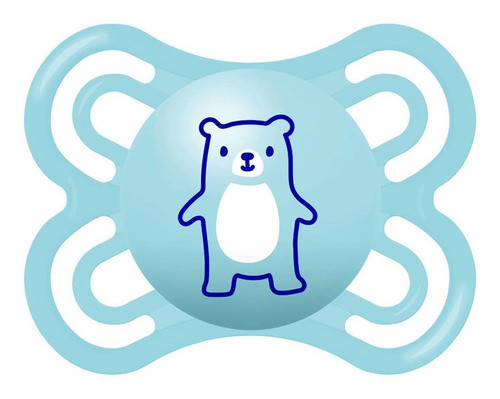 Chupeta Perfect Bico De Silicone 0m+ Azul - Mam 0