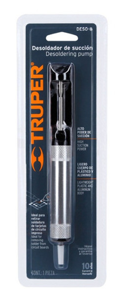 Desoldador Estaño Piston Metalico 8 Pulgadas Truper 16923 0 Desoldador Estaño Piston Metalico 8 Pulgadas Truper 16923 0