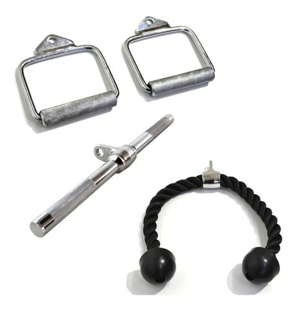Combo Accesorios Para Polea Soga- Estribos -barra Corta Gmp 0
