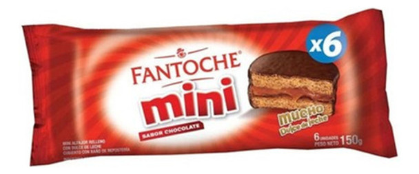 Alfajor Fantoche Mini Con Mucho Dulce De Leche X 6 Alfajores 0