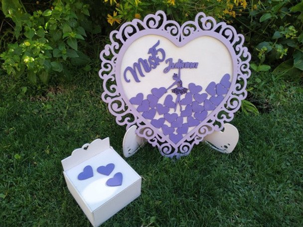 Cuadro Libro Firmas Color Cumpleaños Boda Aniversario 0