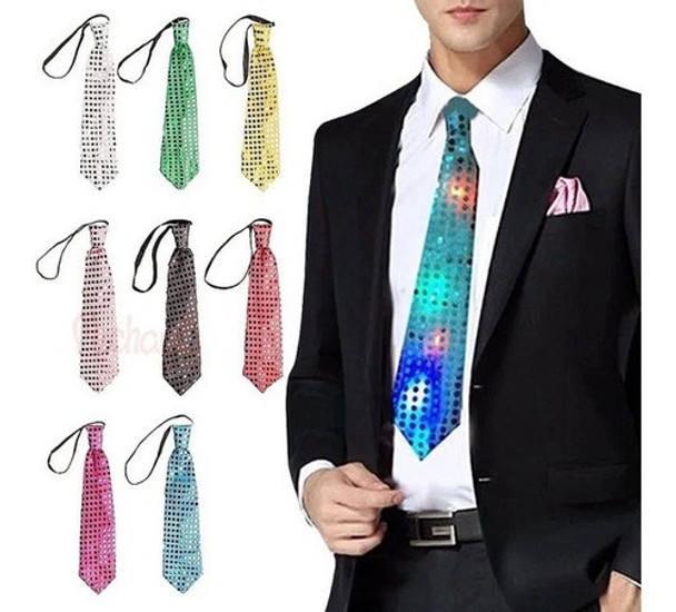 Combo Oferta Corbata Con Luz Led Corbaton Luminoso X 12 Unid 0