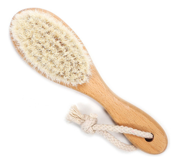 Escova De Cabelo Infantil De Madeira Comb Scalp Baby Penteie 0