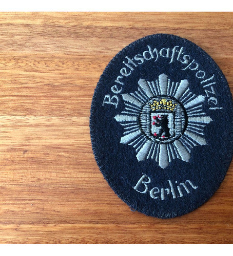 Parche De Policia Alemania Democratica Ciudad Berlin (negro) 0