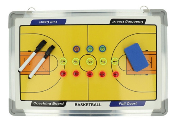Pizarra Táctica Basket Entrenamiento Basketball Doble Lado 0