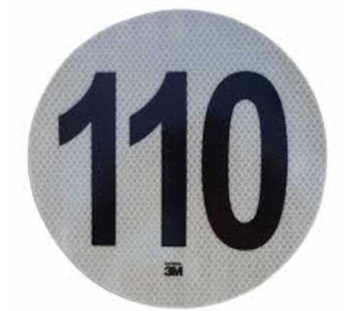 Circulo Velocidad Maxima 110km  3m-reflectivo Reglamentario 0