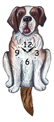 Reloj De Péndulo De Péndulo De Cola De Perro San Bernardo 0