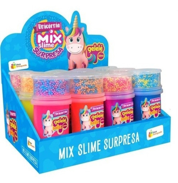 6 Und Slime Unicornio Mix Gelelé Com Surpresa 152g 0