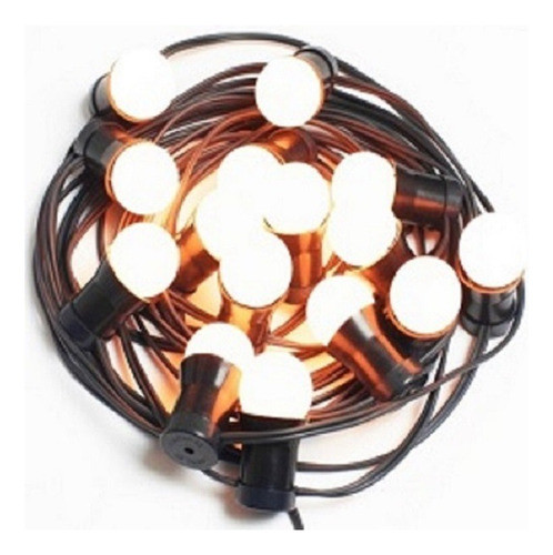 15mts Guirnalda Con 28 Focos Led Vintage Apto Exterior 0