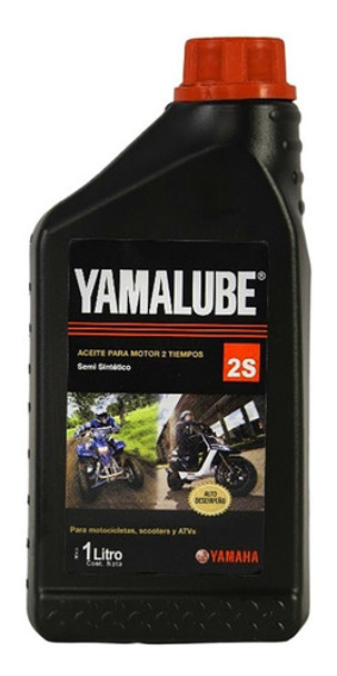 Aceite Moto Yamalube 2t Semi Sintetico 1 Litro - Um 0