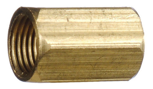 Cupla De Bronce De 3/8 Pulgada Rosca Hembra 0