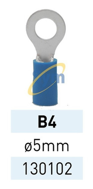 Terminal Preaislado,ojal 5mm B4 130102 X100un Termiplast Lct | Symnet 0
