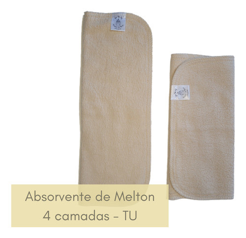 Absorvente De Melton 4 Camadas Tamanho Único - Reversível Em 0