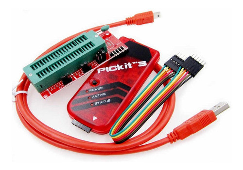 Pickit3 Pickit 3 Compatible Programador Pic + Zocalo Zif 0