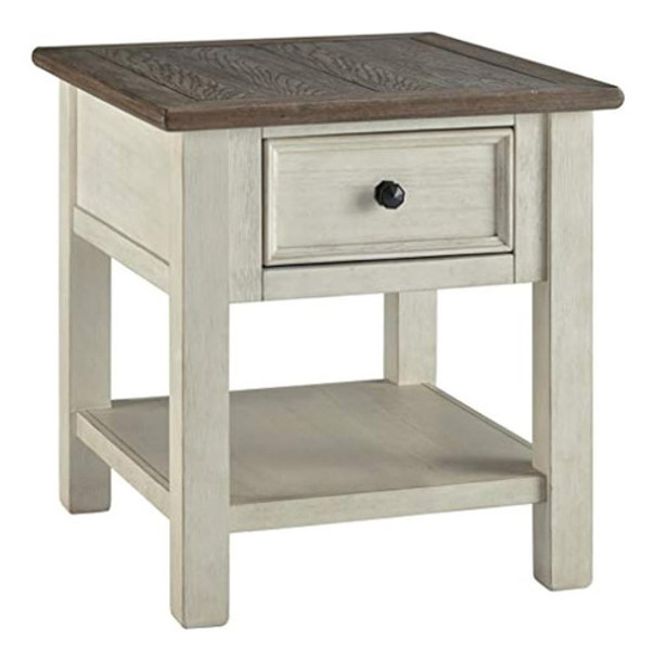 Diseño Exclusivo De Ashley Bolanburg Farmhouse Square, Mesa 0