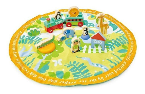 Tender Leaf Toys Set Alfombra Zoologico Animales Madera Ax ® 0