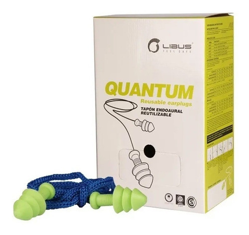 Protector Auditivo Endoaural Quantum Con Cordel Libus 0