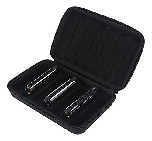 De Alta Calidad, Estuche De Armónica De Cuero Pu Con Cremall 0
