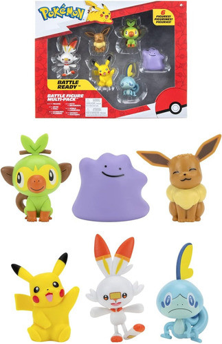 Pack X6 Figuras Pokemon Coleccion Surtidas 0