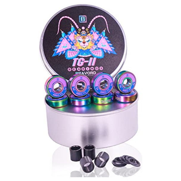 8x Rulemanes Para Skate De Bravord Tg11 Tiger Abec11 0