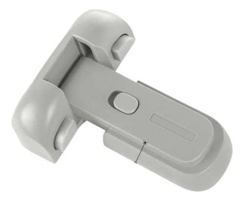 2x Cerradura Traba Para Puerta Heladera - Gris 0