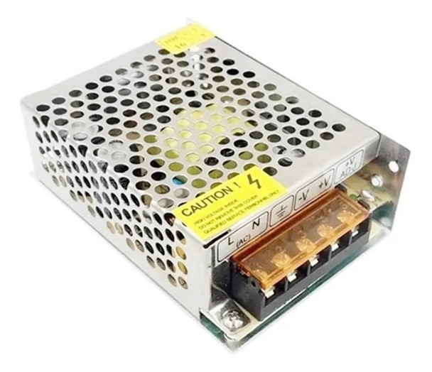 Fuente Switching 12v 5a Max 60w Metalica Para Tira De Led 0
