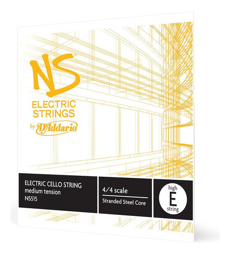 D'addario Ns Violonchelo Eléctrico Single High E String, Esc 0
