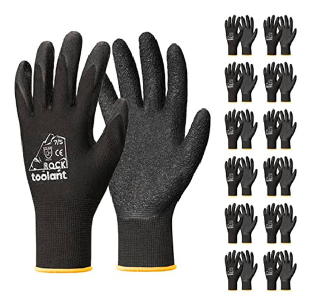 Toolant Guantes De Trabajo, Guantes De Goma De 0
