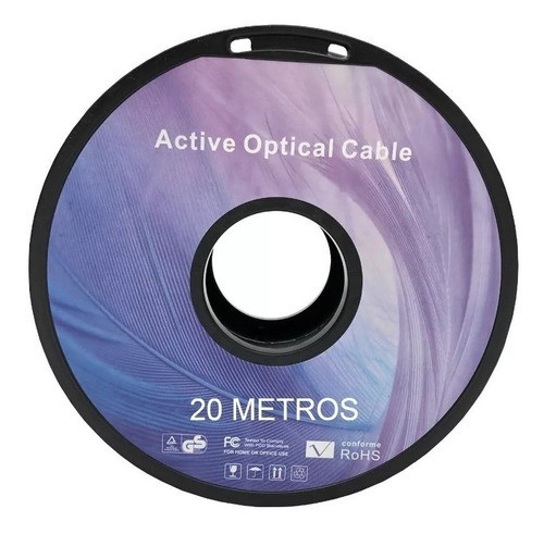 Cabo Hdmi 2.0 60hz Fibra Óptica 20 Metros 4k High Speed 0