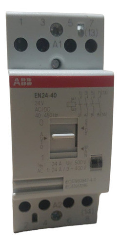 Contator De Instalação Abb En24-40 24vac/dc 24a 400v 0