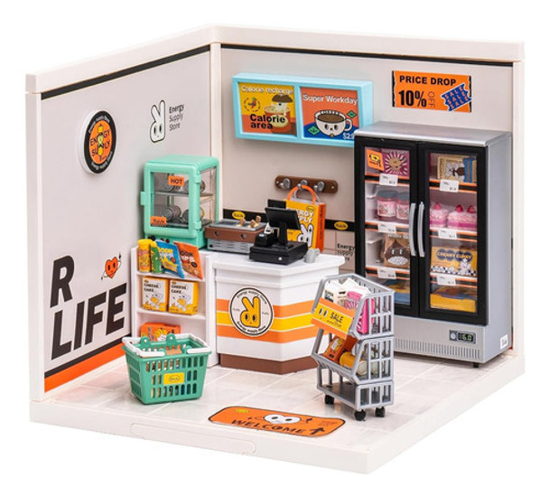 Robotime Diy Kit De Casa De Muñecas En Miniatura Para Niñas 0