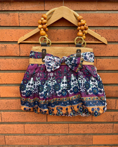 Cartera Estampada Con Moño Doble Cara 0