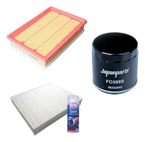 Kit Filtros Ar Óleo Cabine Cobalt 1.4 2017 2018 2019 2020/.. 0