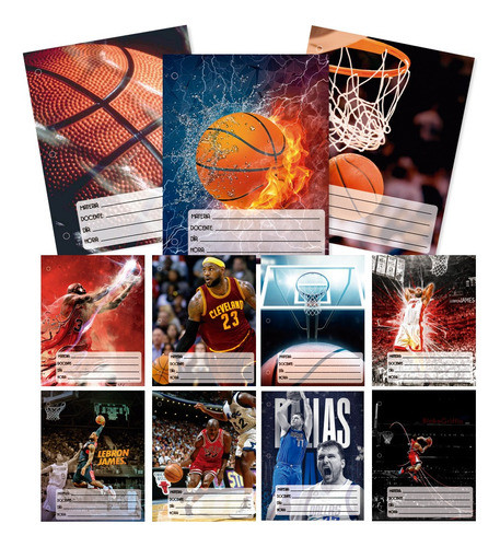 Kit Digital Carátulas Imprimibles Básquet N° 3 0