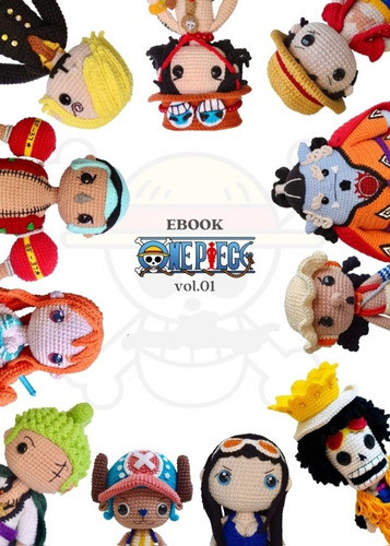 Patrones Amigurumis. Vol.1. One Piece X11. En Portugués. 0