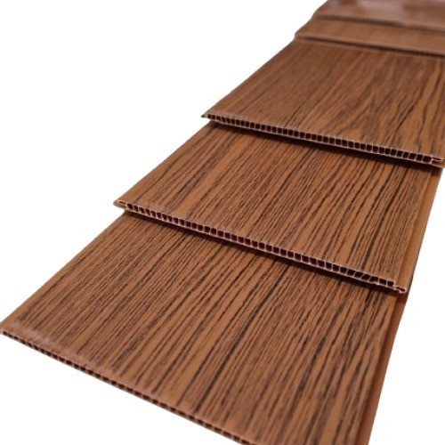 Forro De Pvc Mogno Relevo Rústico 20cm X 7 Mm X 4,00 Mts 0