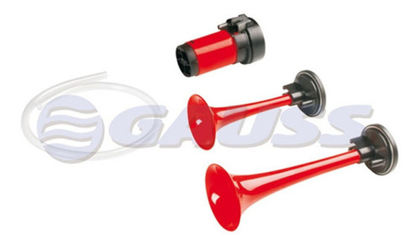 Bocina Electroneumatica 12v Con 2 Cornetas Con Compresor 0