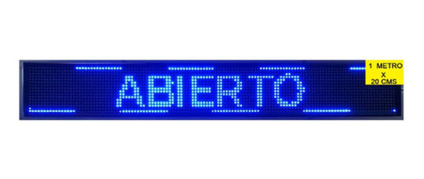 Cartel Led Programable Por Wifi 1 Metro X 20cms 0