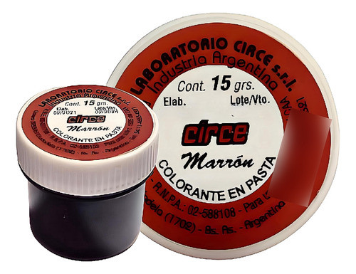 Colorante En Pasta Circe Marron X1 Unidad - Cotillón Waf 0